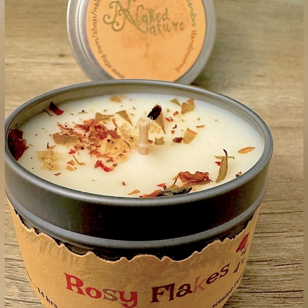 Plant based Rose Candle